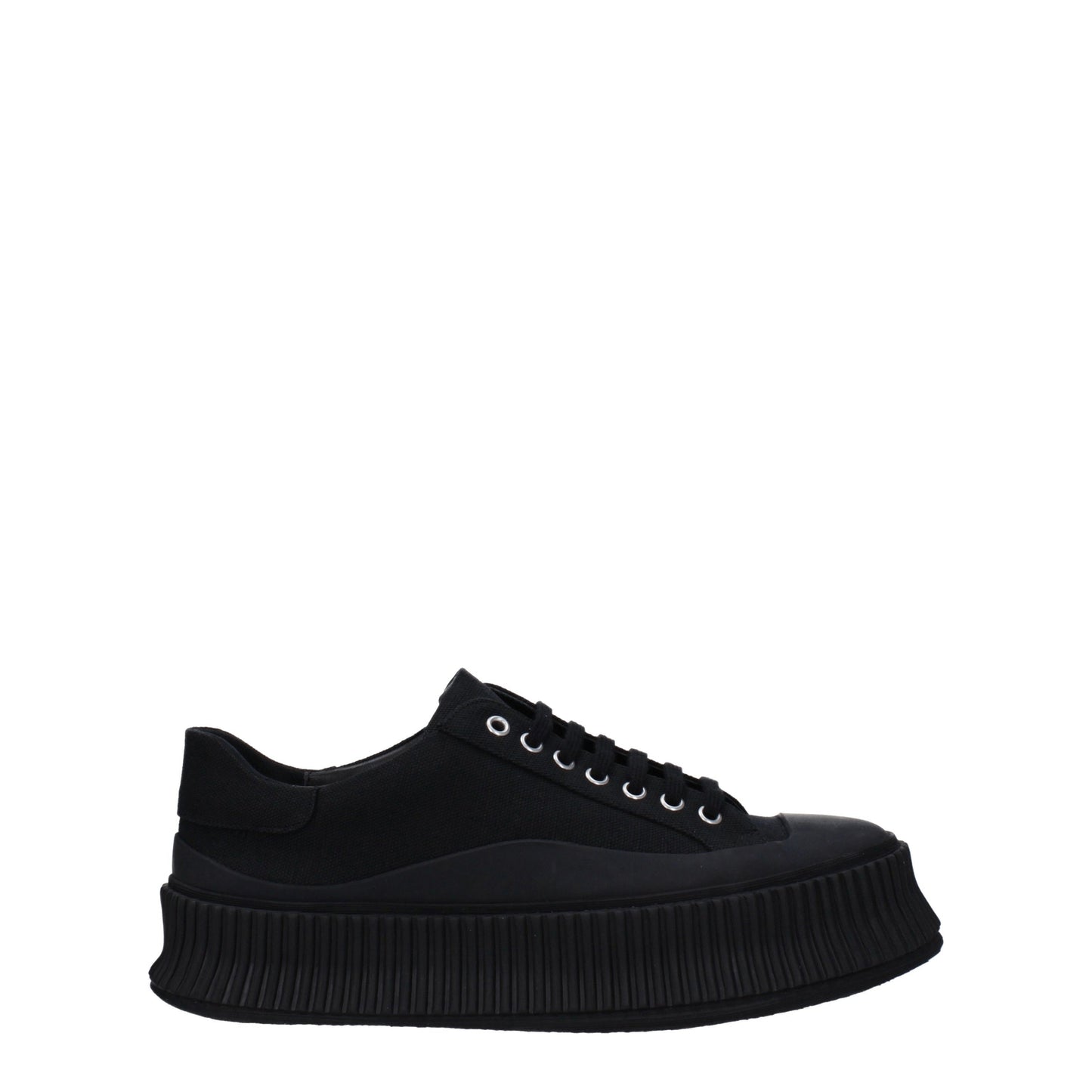 Jil Sander Men's Sneakers in Fabric  Black