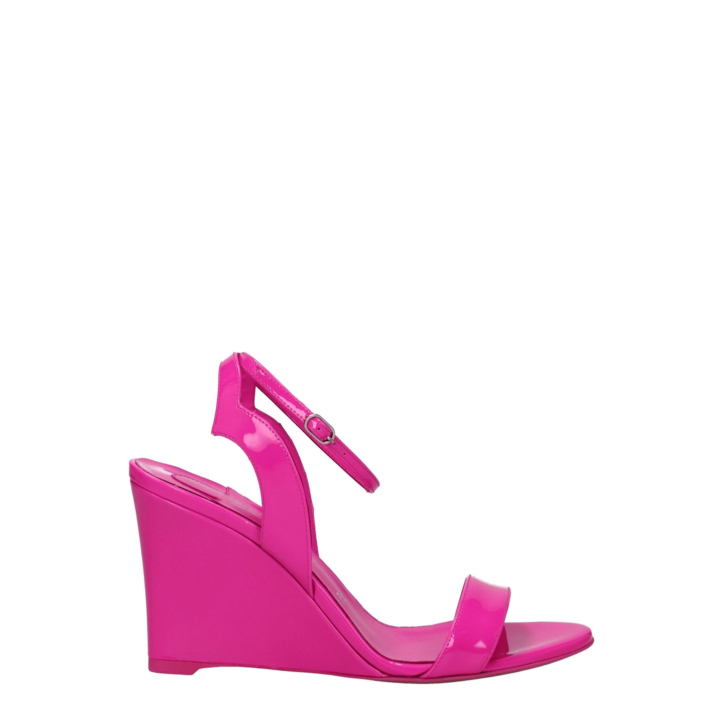 Louboutin Women's Wedges in Patent Leather Fuchsia