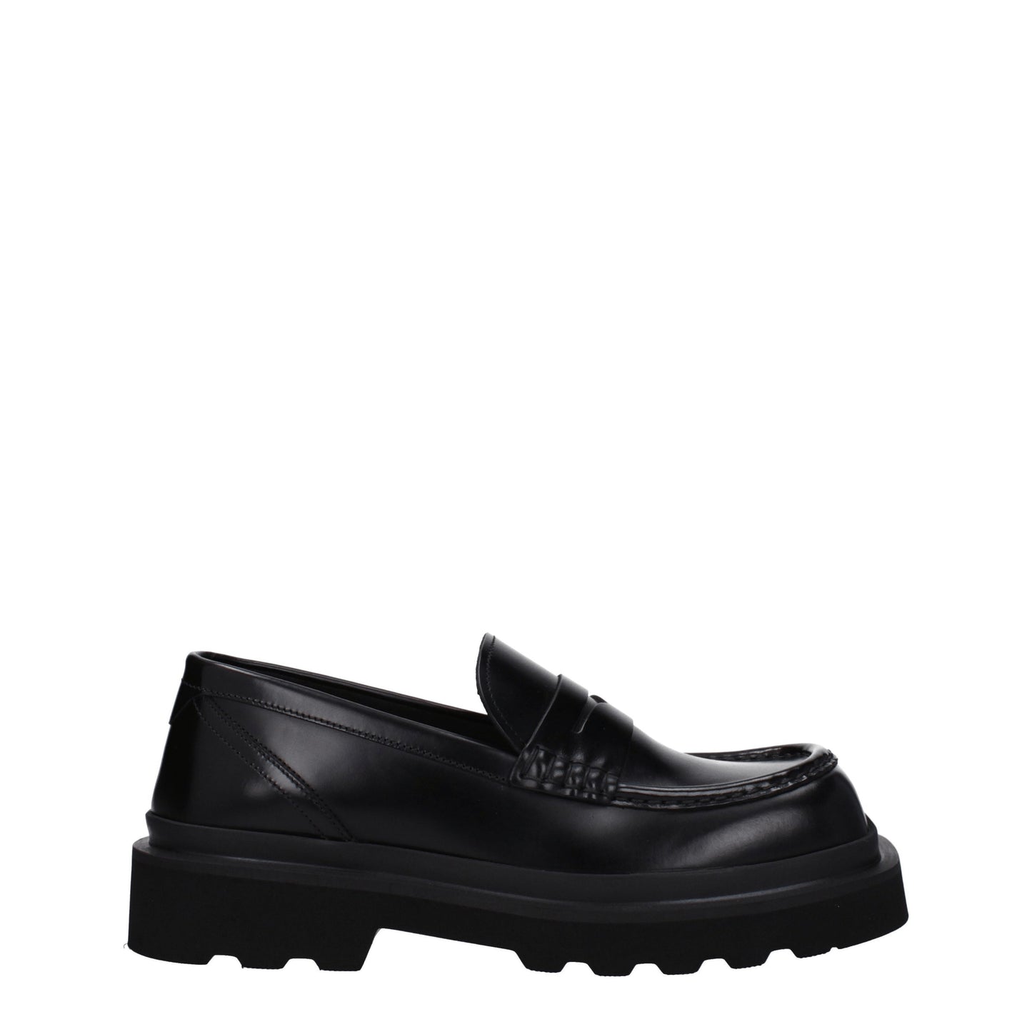 Dolce&Gabbana Men's Loafers in Leather Black