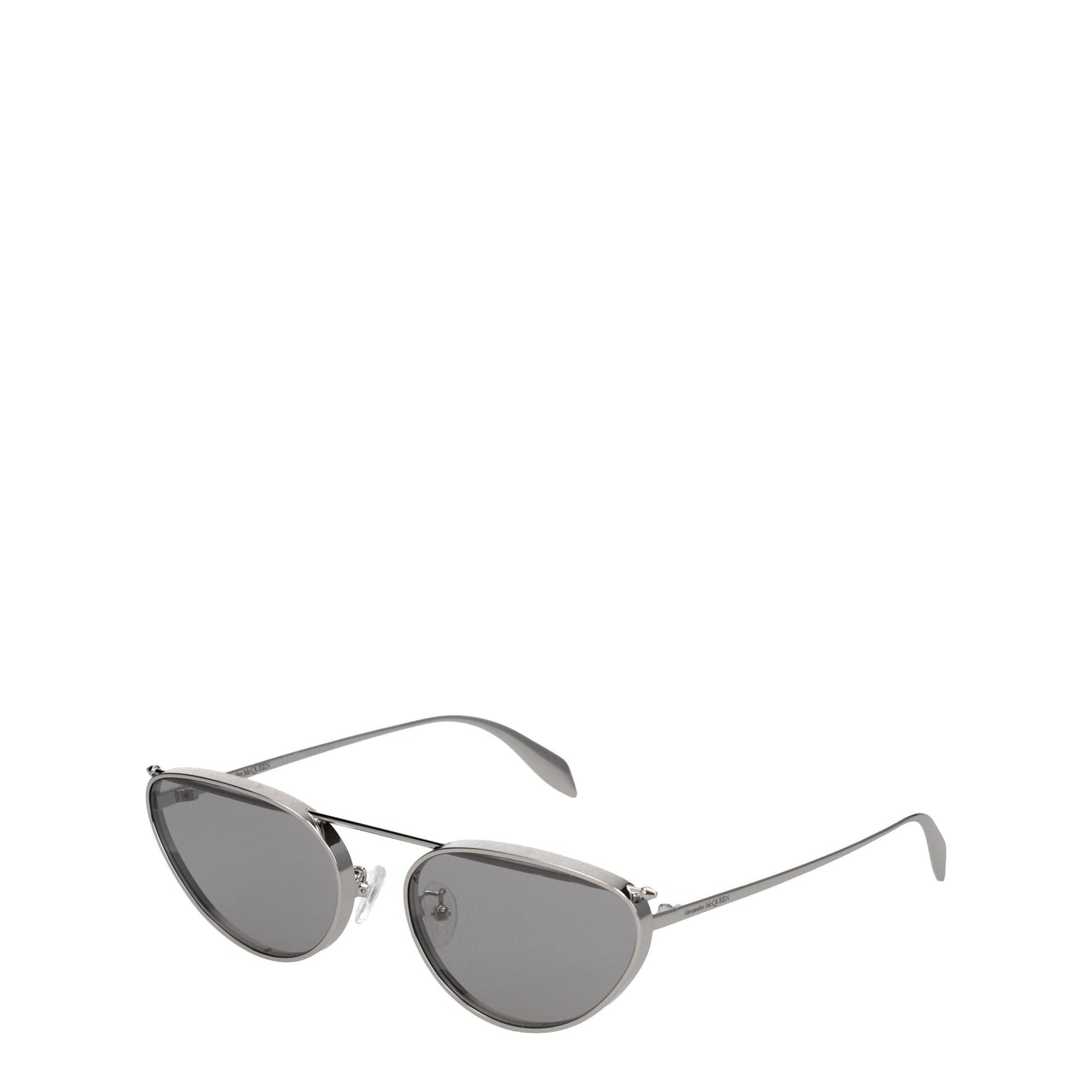 Alexander McQueen Sunglasses Women Metal Silver