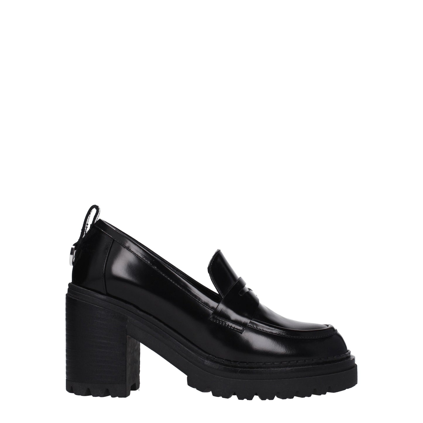 Sergio Rossi Women's Loafers in Leather Black