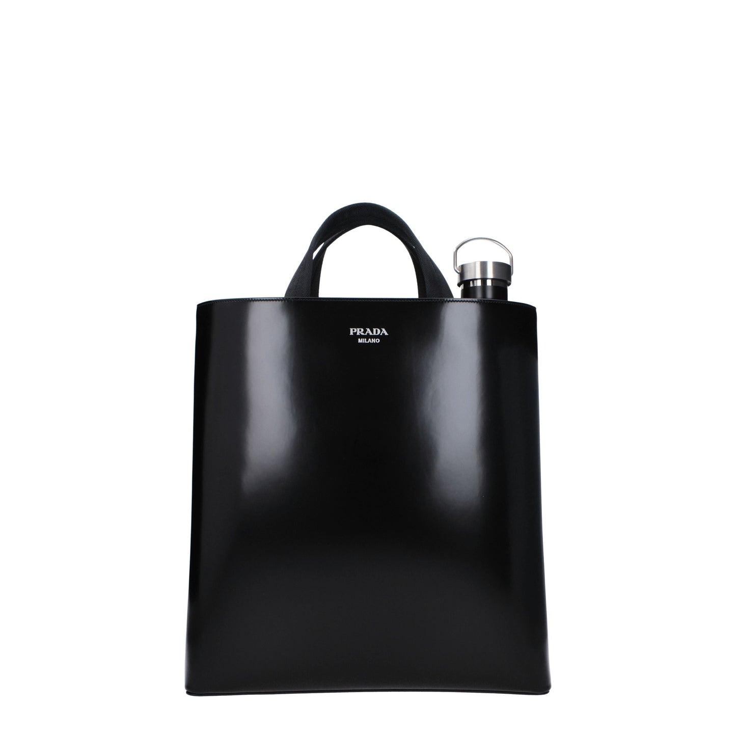 Prada Handbags Men Leather Black