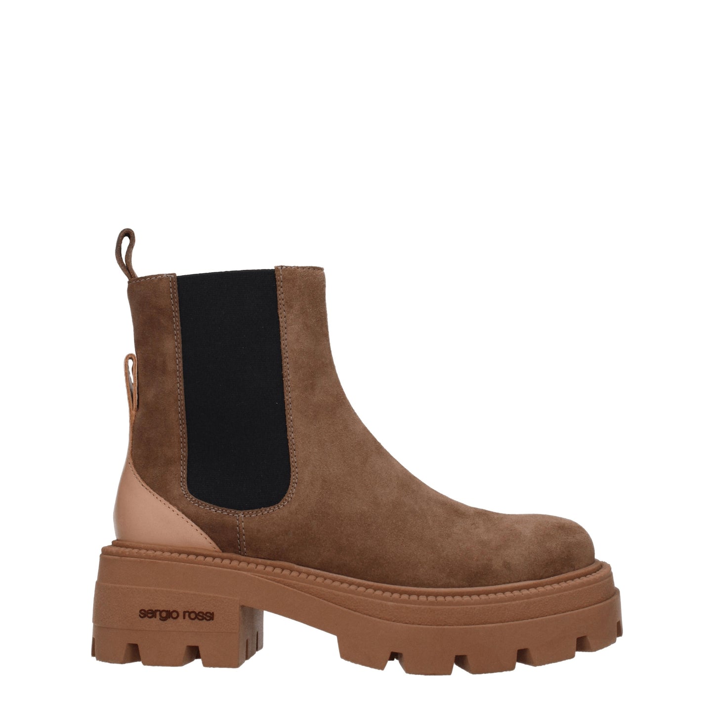 Sergio Rossi Women's Boots in Suede Brown/Hazelnut