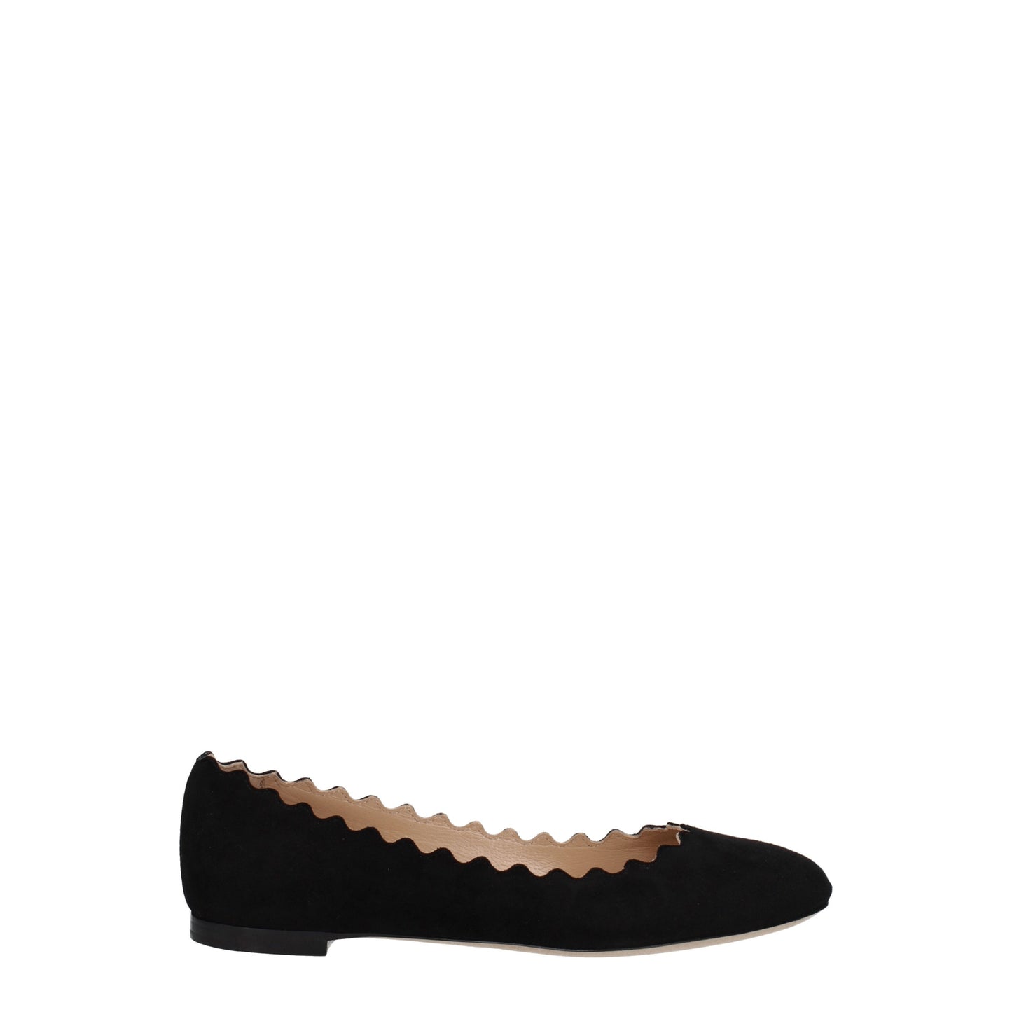 Chloé Women's Ballet Flats in Suede Black