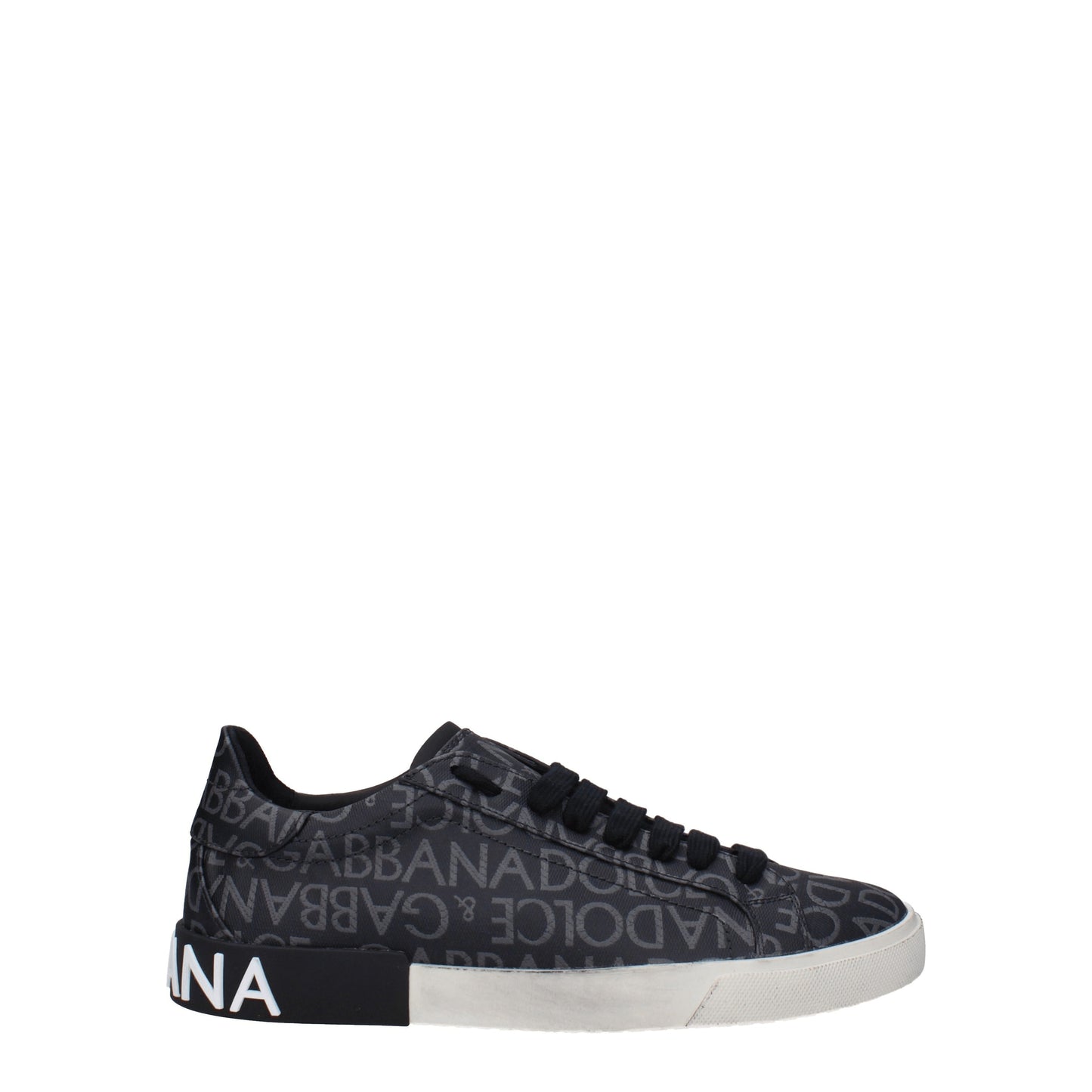 Dolce&Gabbana Men's Sneakers in Fabric  Black/Grey