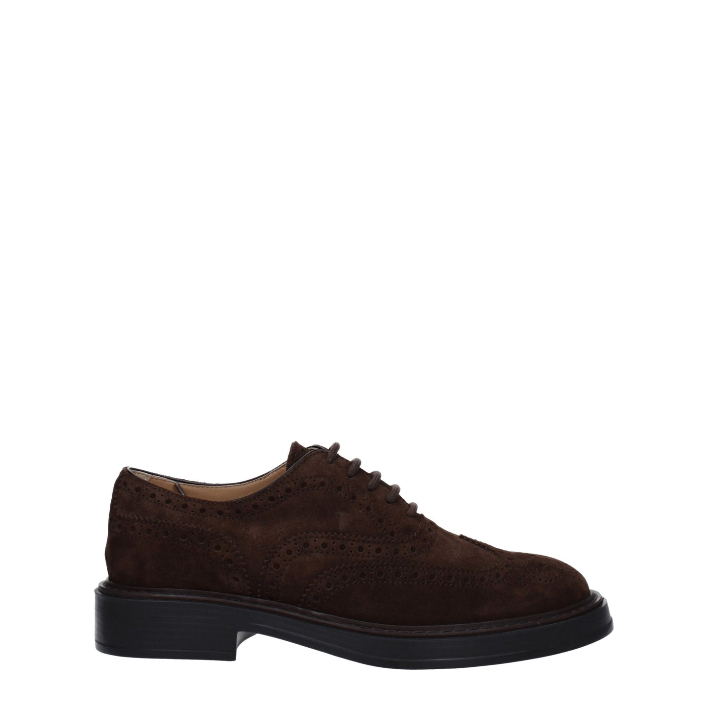 Tod's Men's Lace ups in Suede Brown