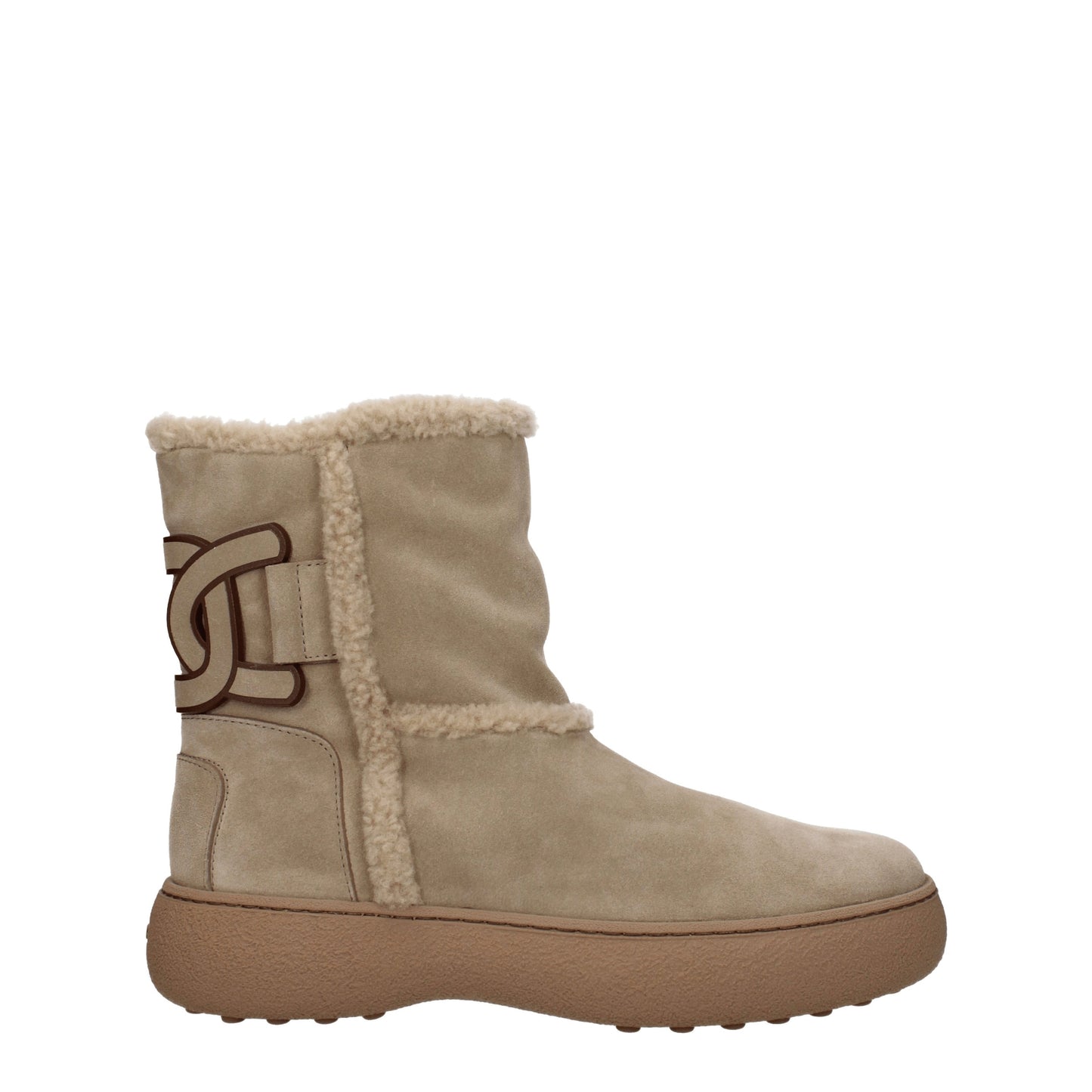 Tod's Women's Boots in Suede Beige