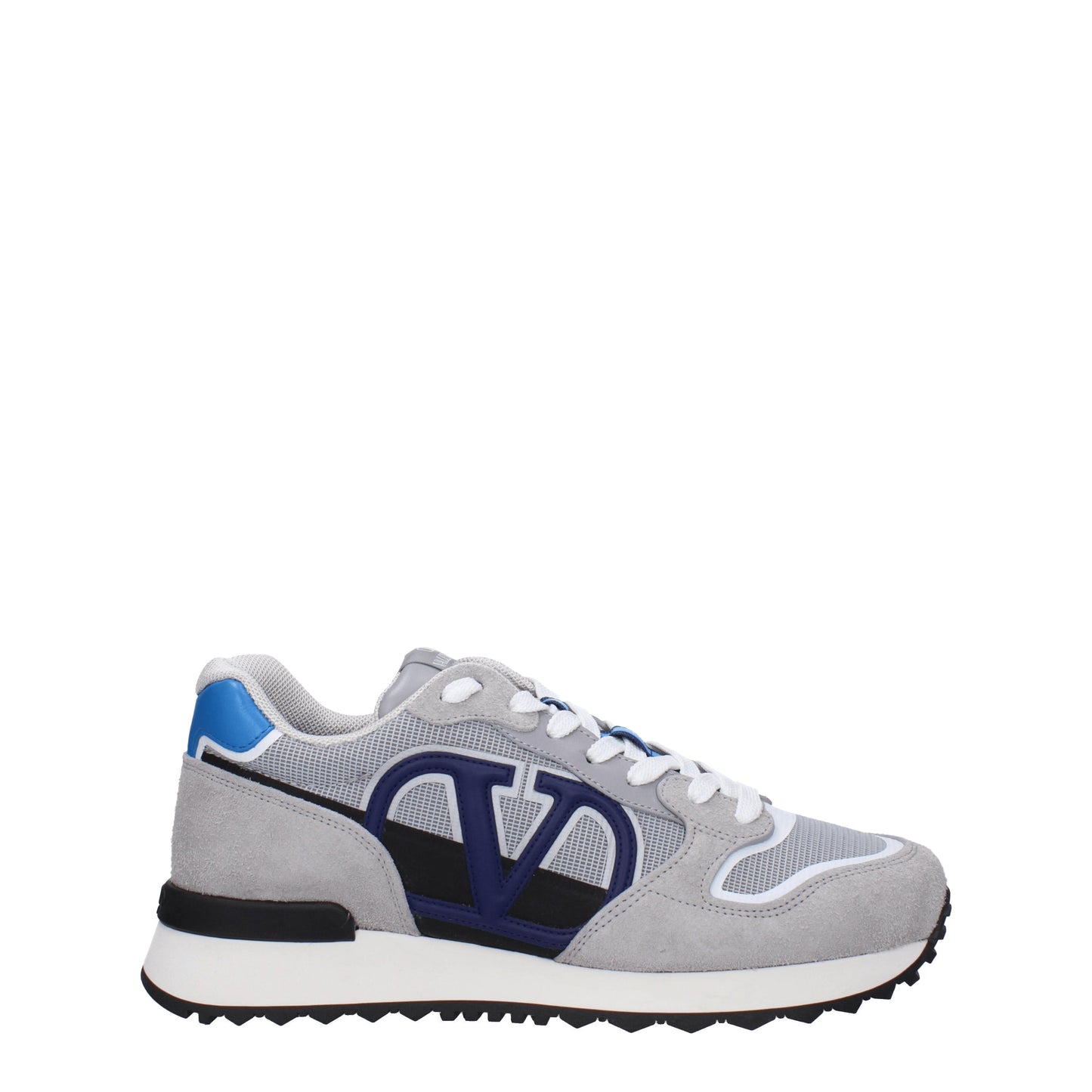 Valentino Garavani Men's Sneakers in Fabric  Gray/Blue