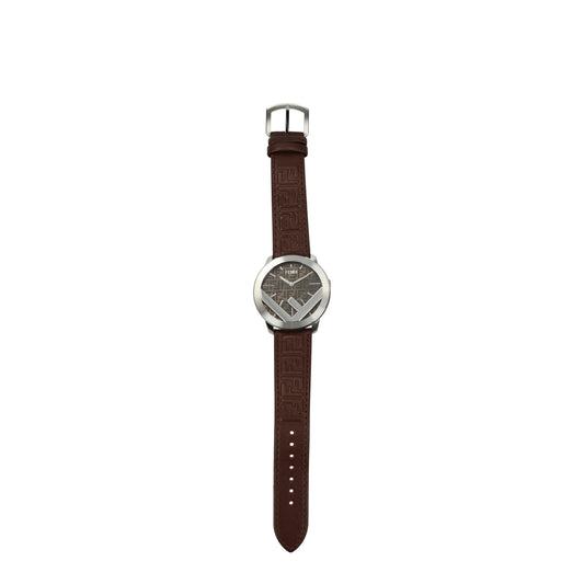 Fendi Watches Men Leather Brown