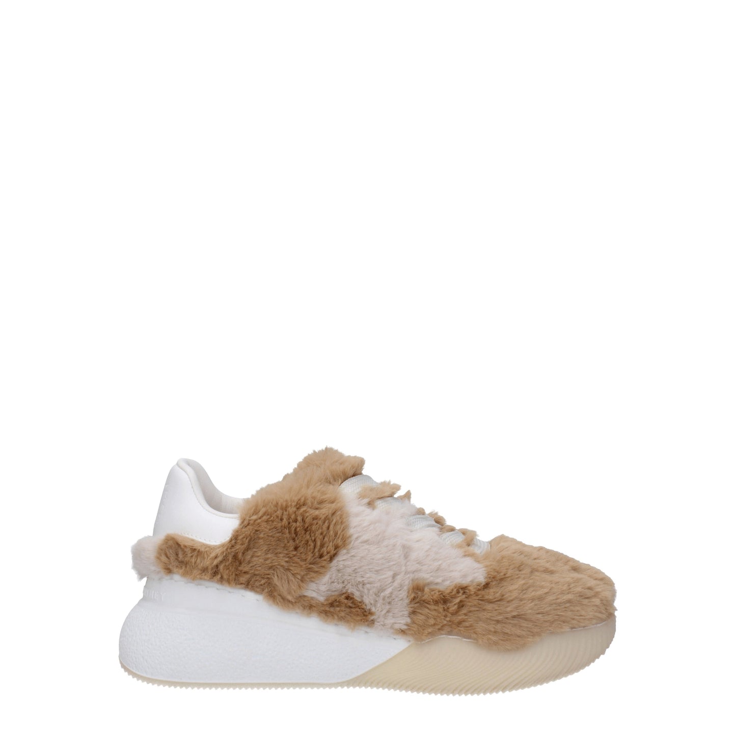 Stella McCartney Women's Sneakers in Eco Fur Beige/White