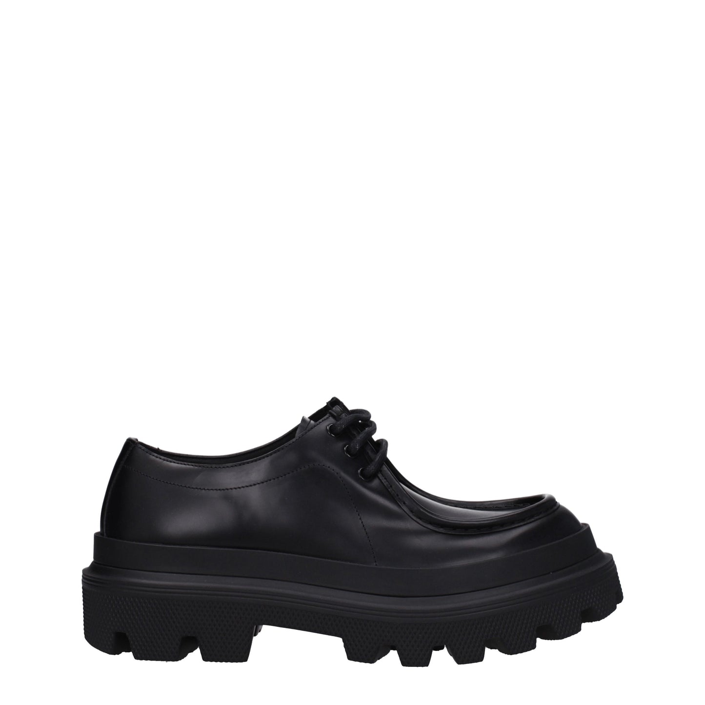 Dolce&Gabbana Men's Lace ups in Leather Black