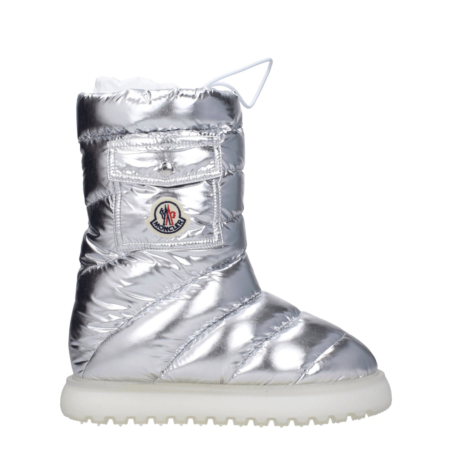 Moncler Women's Boots in Fabric  Silver