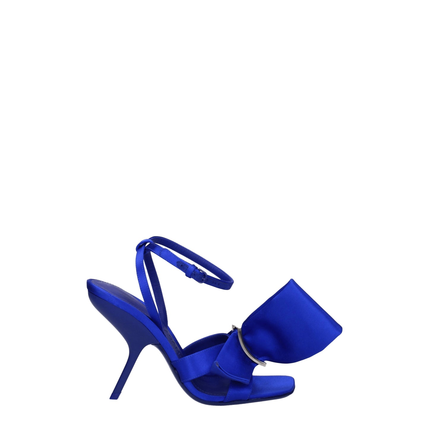 Salvatore Ferragamo Women's Sandals in Satin Blue/Electric Blue