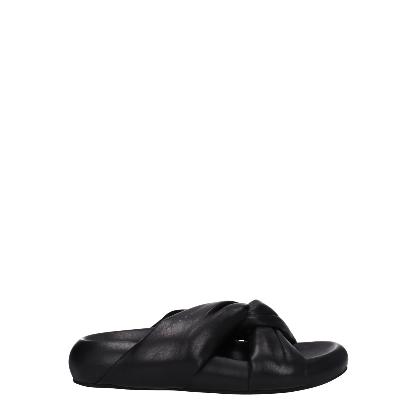 Marni Women's Sandals & Slippers in Leather Black