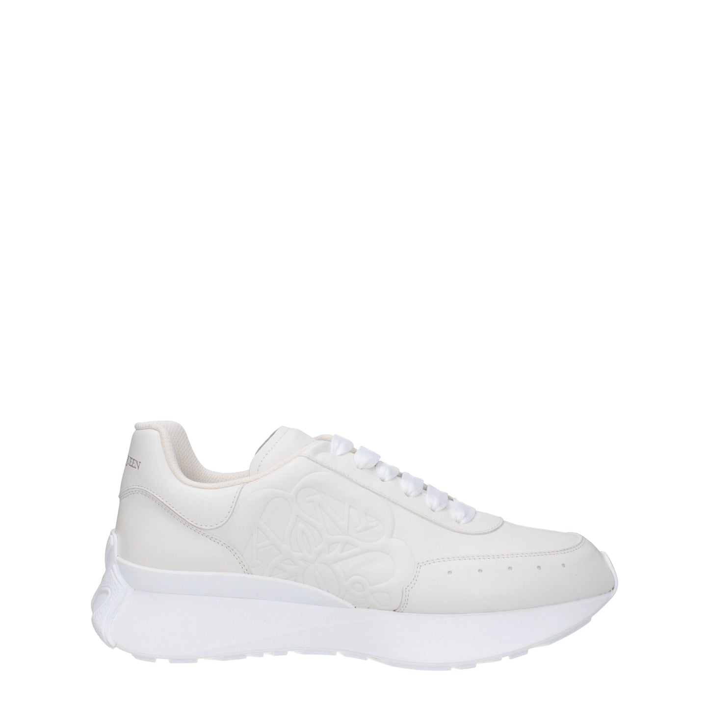 Alexander McQueen Men's Sneakers in Leather White