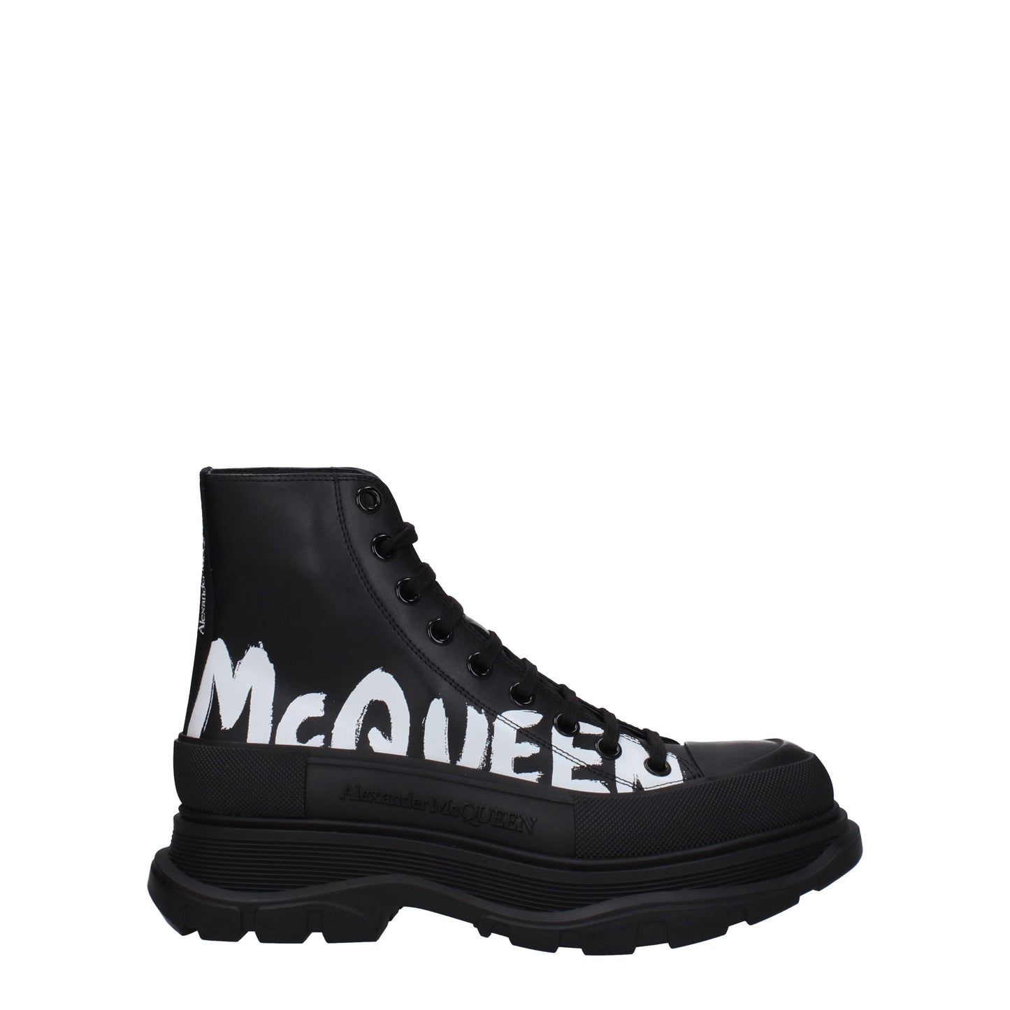 Alexander McQueen Men's Sneakers in Leather Black