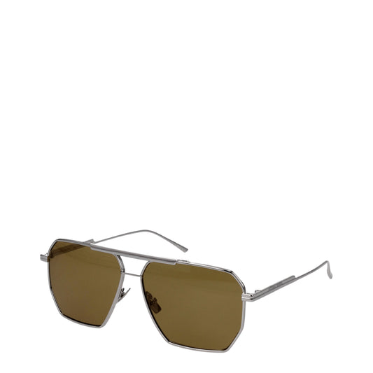 Bottega Veneta Sunglasses Men Metal Silver/Light Brown