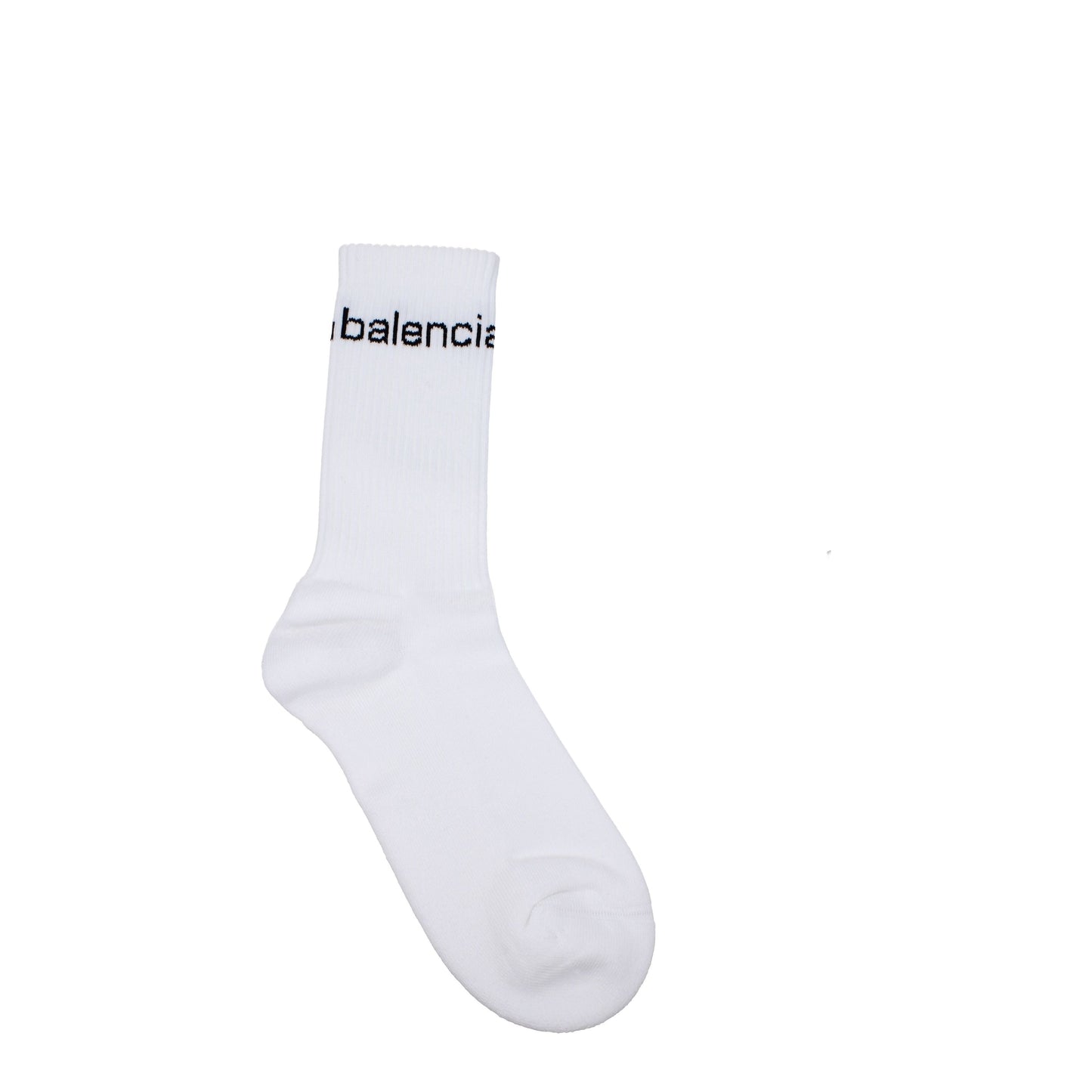 Balenciaga Socks Men Cotton White/Black