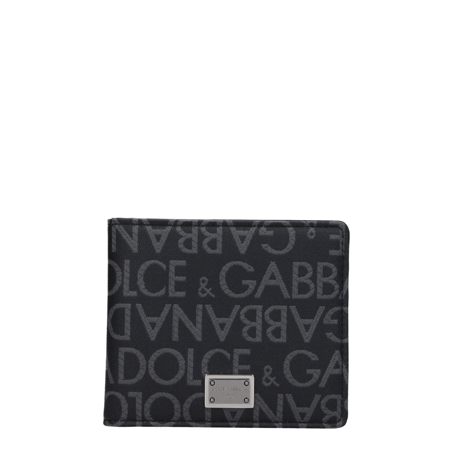 Dolce&Gabbana Wallets Men Fabric  Black/Grey