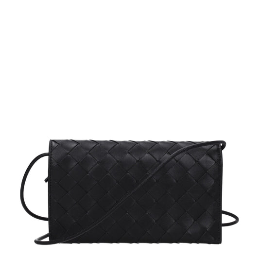 Bottega Veneta Wallets Women Leather Black