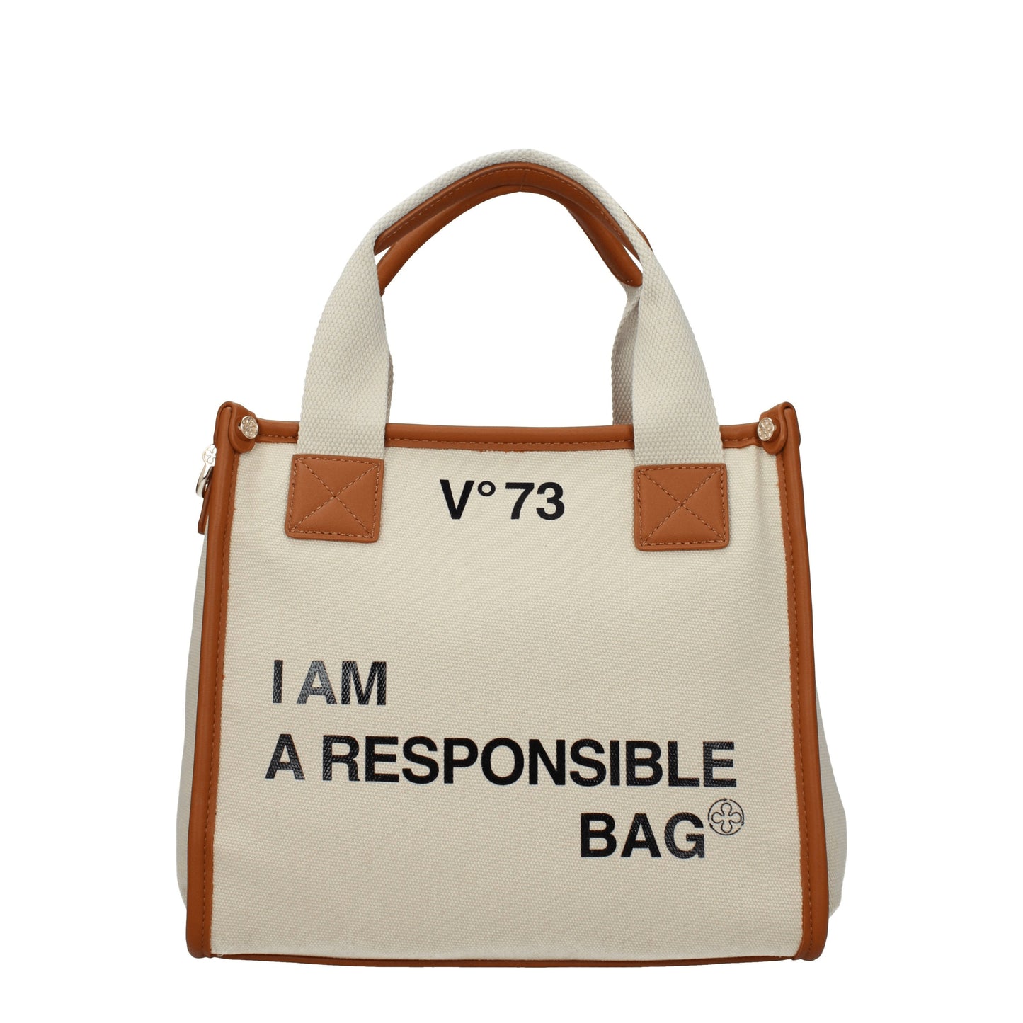 V°73 Handbags Women Fabric  Beige/Leather