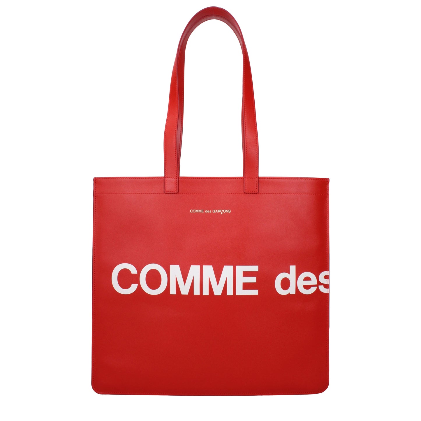 Comme des Garçon Shoulder Bags Men Leather Red