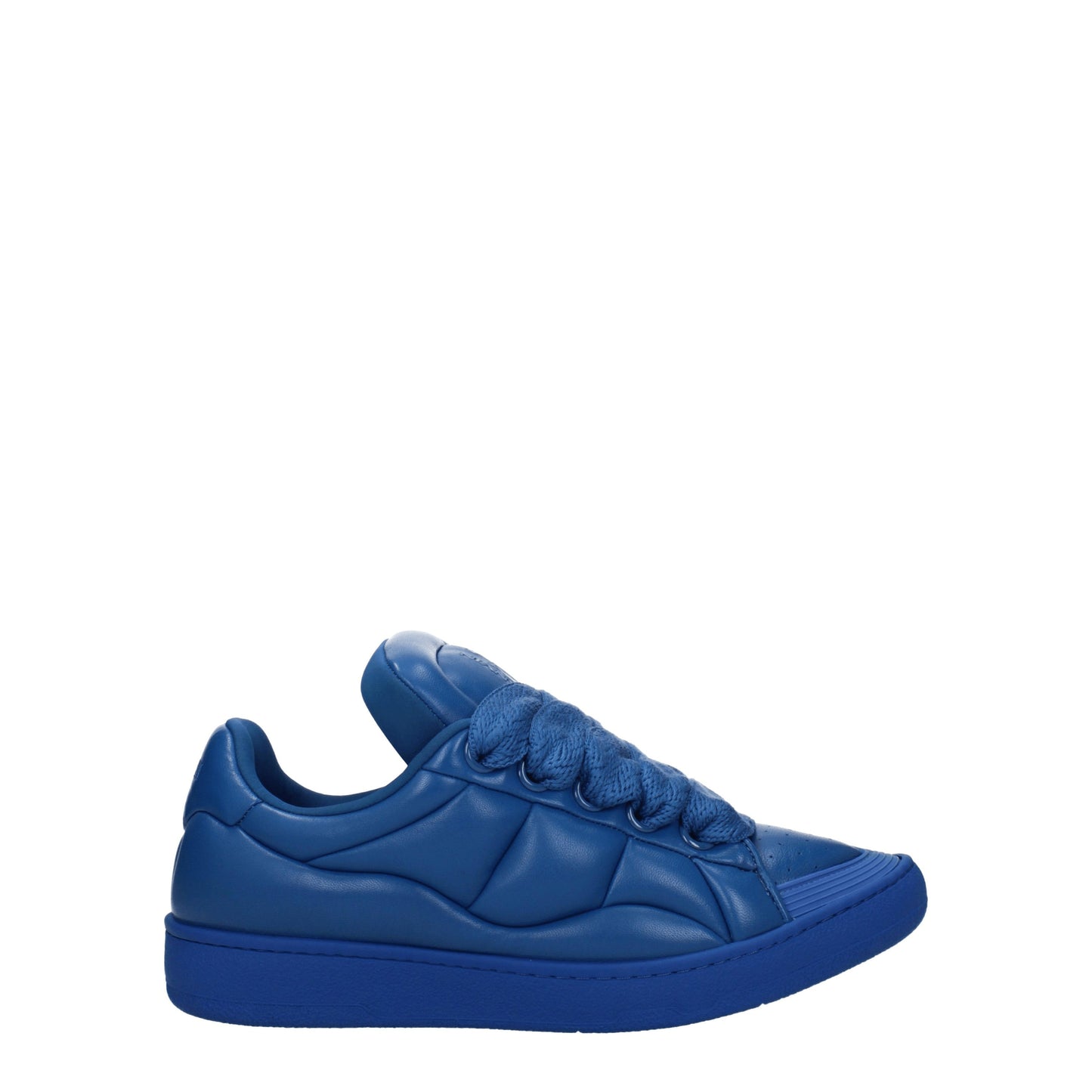 Lanvin Men's Sneakers in Leather Blue