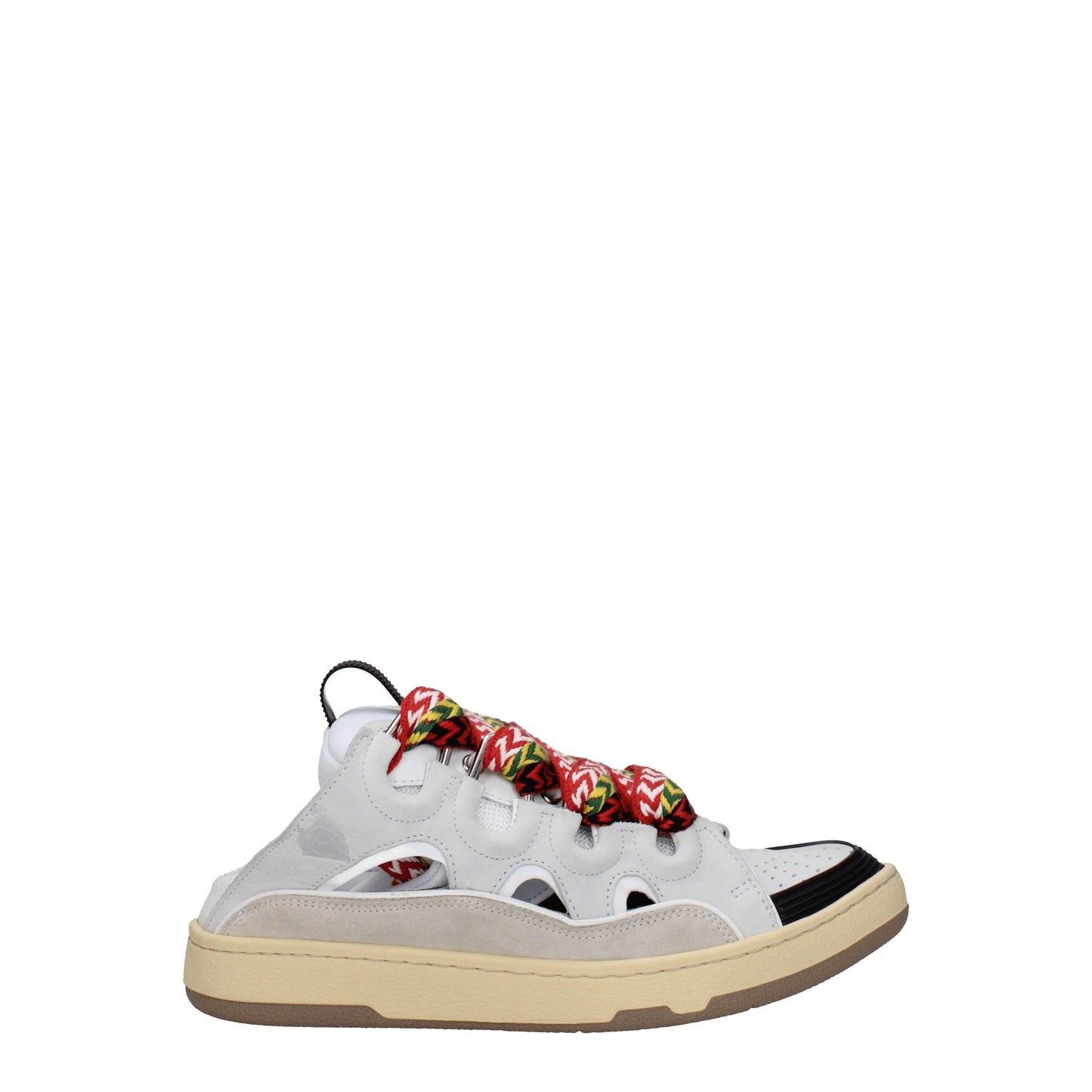 Lanvin Men's Sneakers in Suede Gray/Multicolor