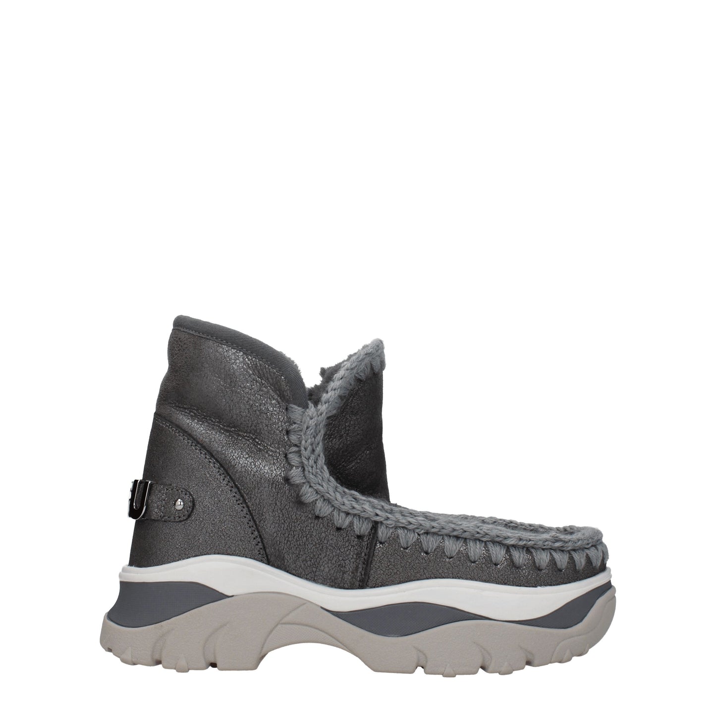 Mou Women's Boots in Suede Silver