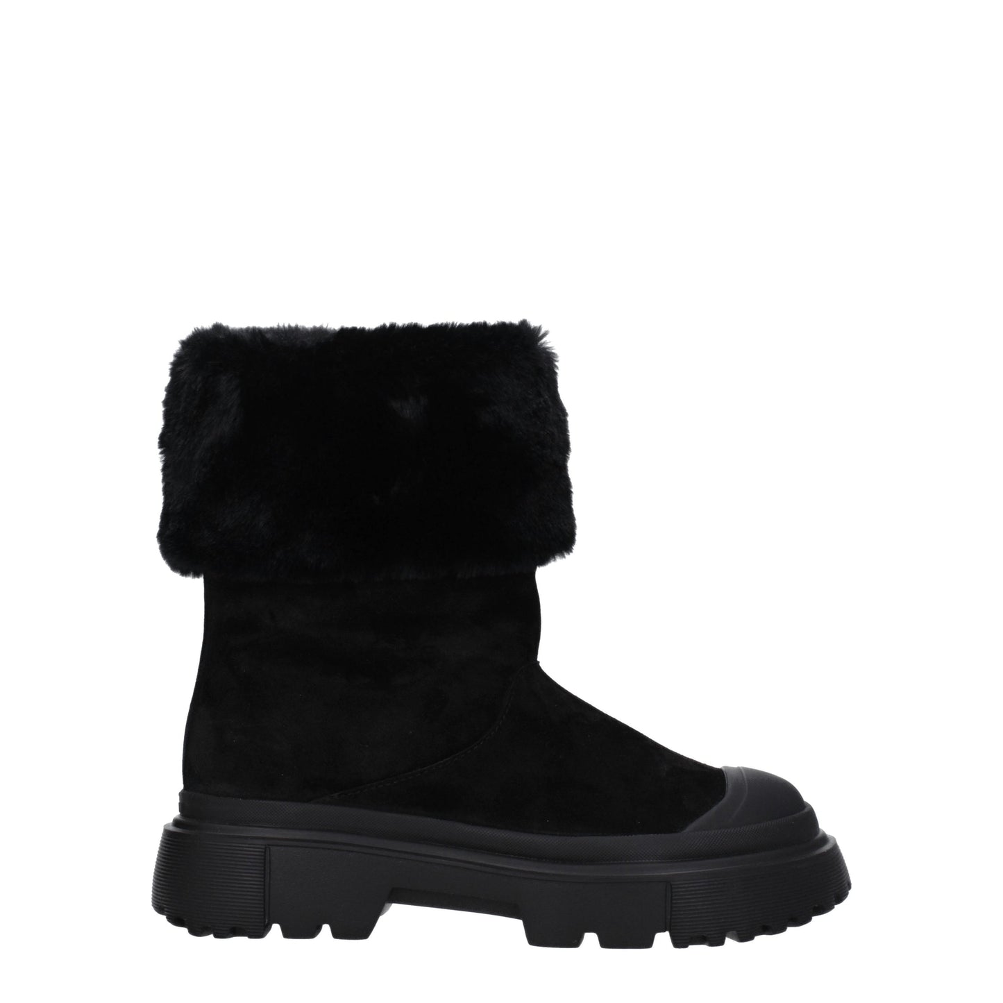 Hogan Women's Boots in Suede Black