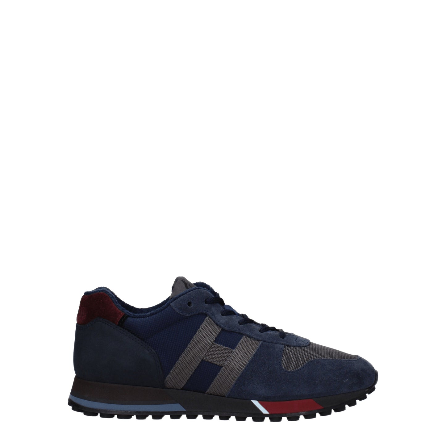 Hogan Men's Sneakers in Suede Blue/Grey