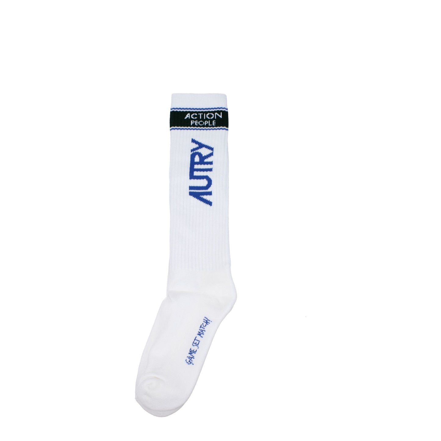 Autry Socks Women Cotton White/Bottle Green