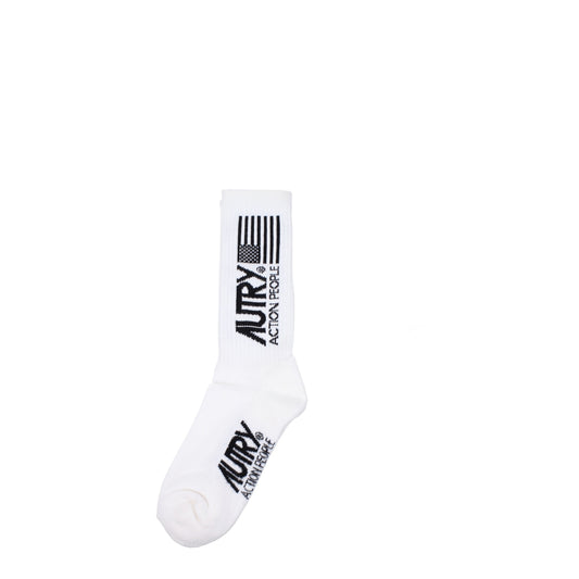 Autry Socks Women Cotton White/Black