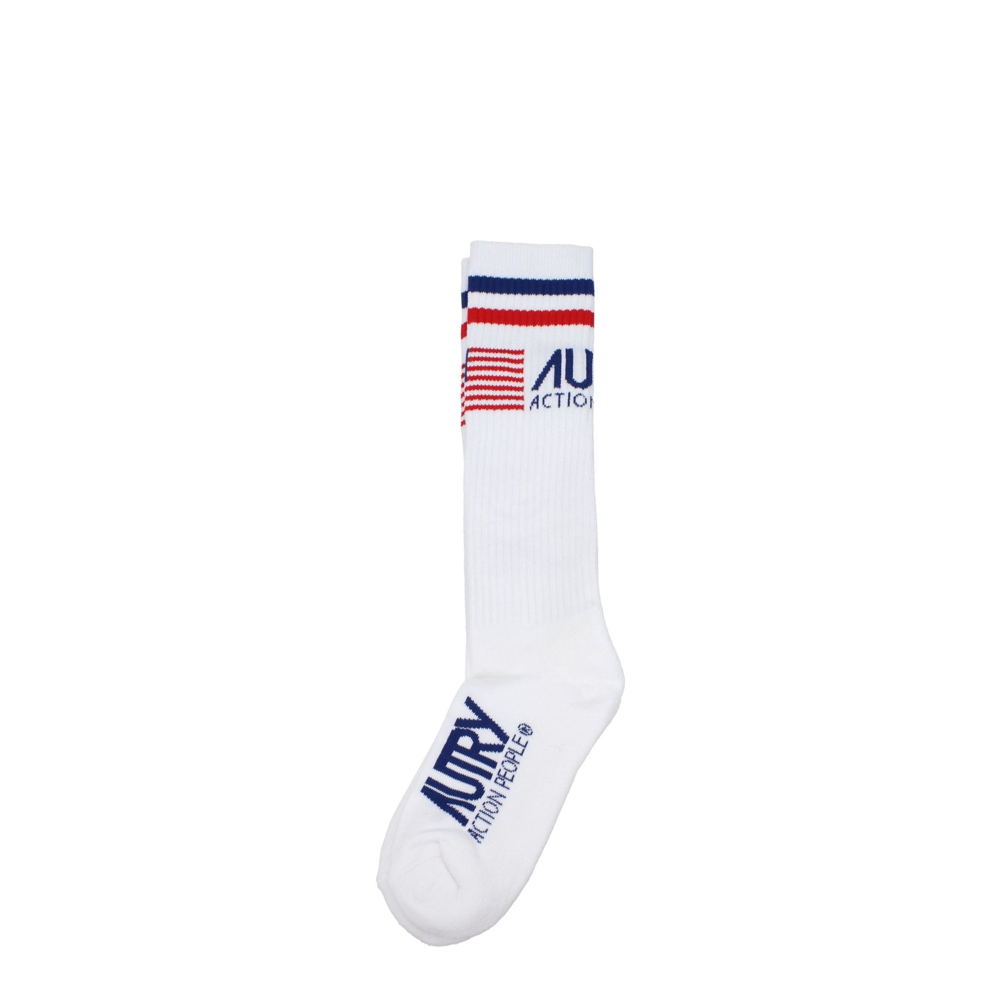 Autry Socks Women Cotton White/Blue