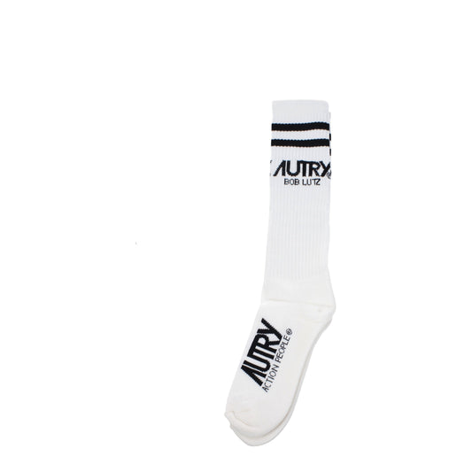 Autry Socks Women Cotton White/Black