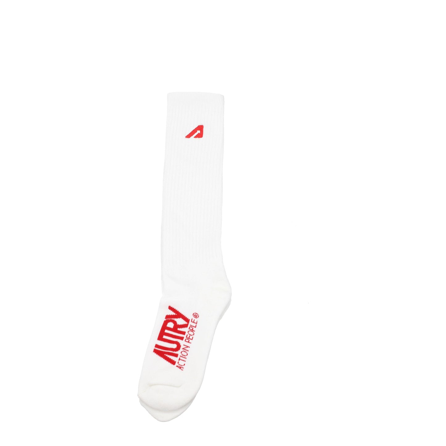 Autry Socks Women Cotton White/Red