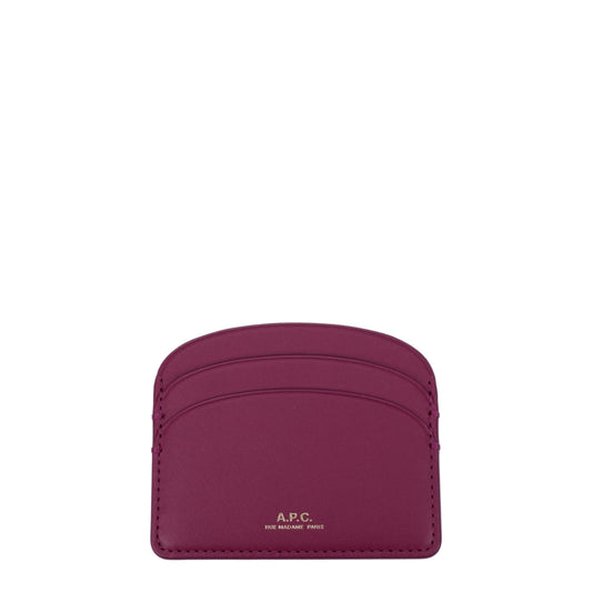 A.P.C. Document Holders Women Leather Violet