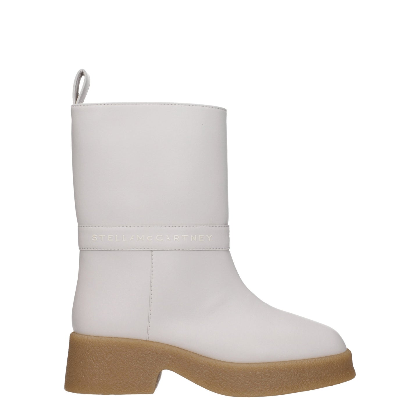 Stella McCartney Women's Boots in Eco Leather Beige/Milk