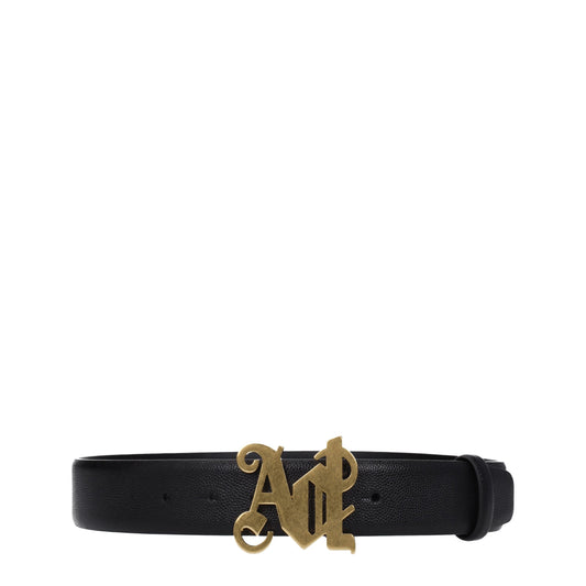 Palm Angels Belts Women Leather Black