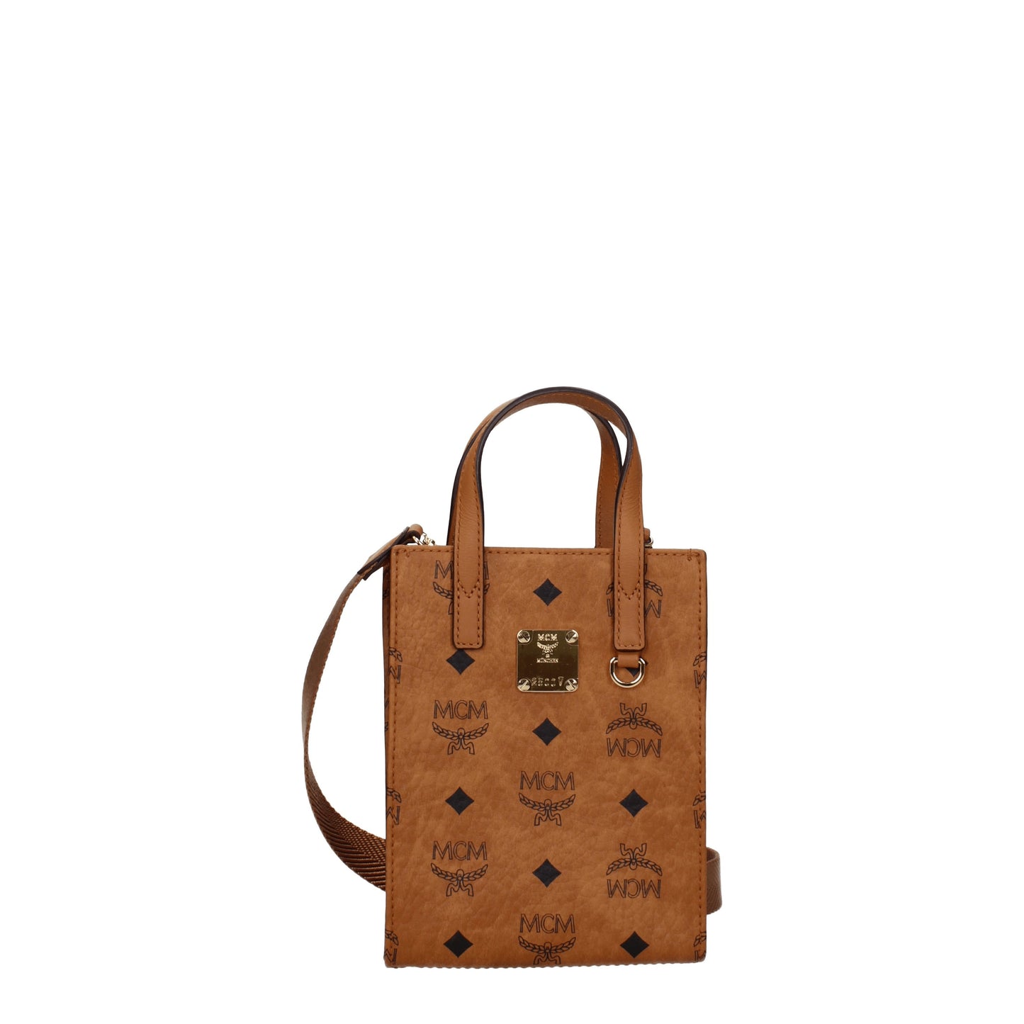 MCM Handbags Women Leather Brown/Cognac