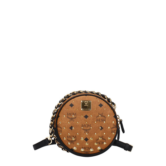 MCM Crossbody Bags Women Leather Brown/Black