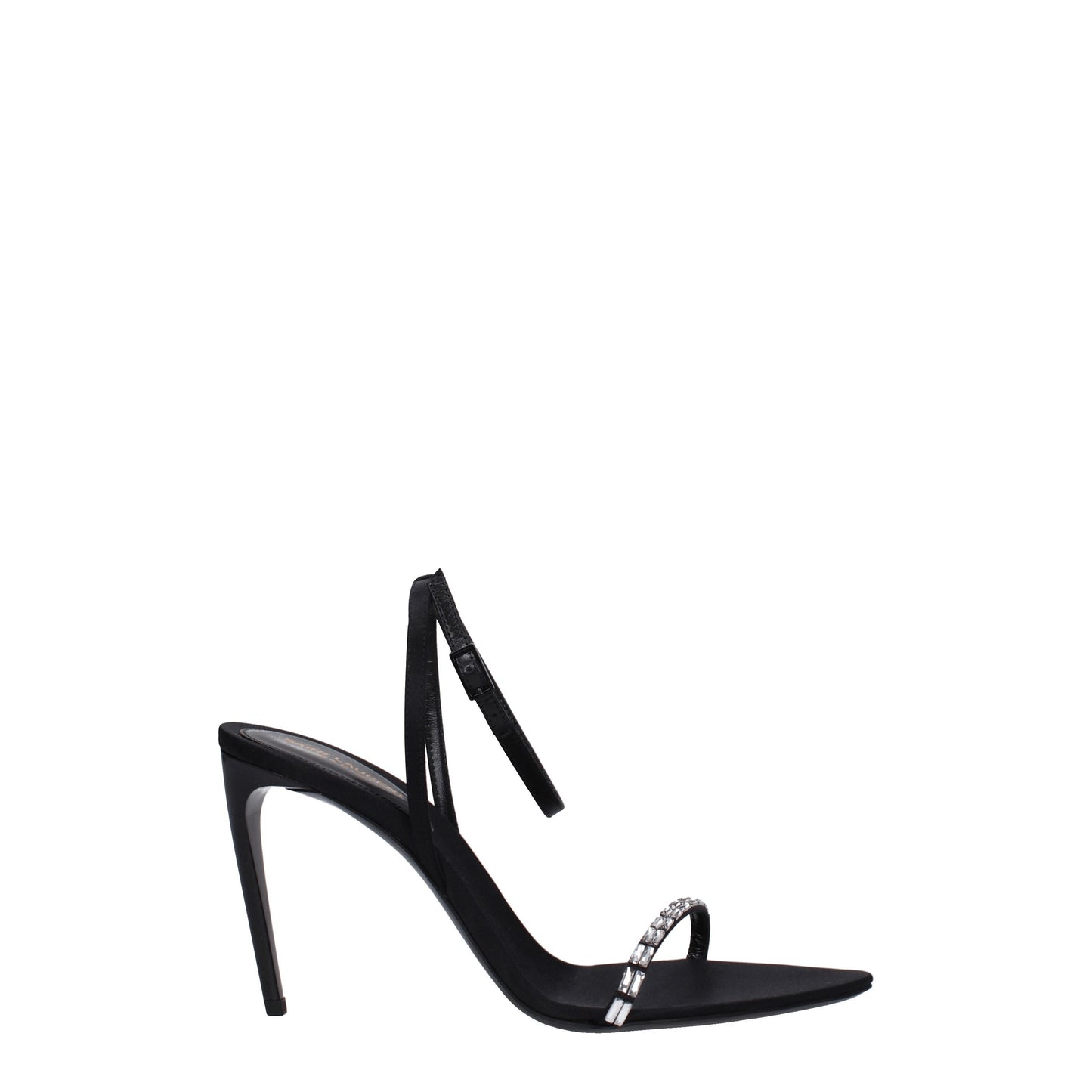 Saint Laurent Women's Sandals in Satin Black