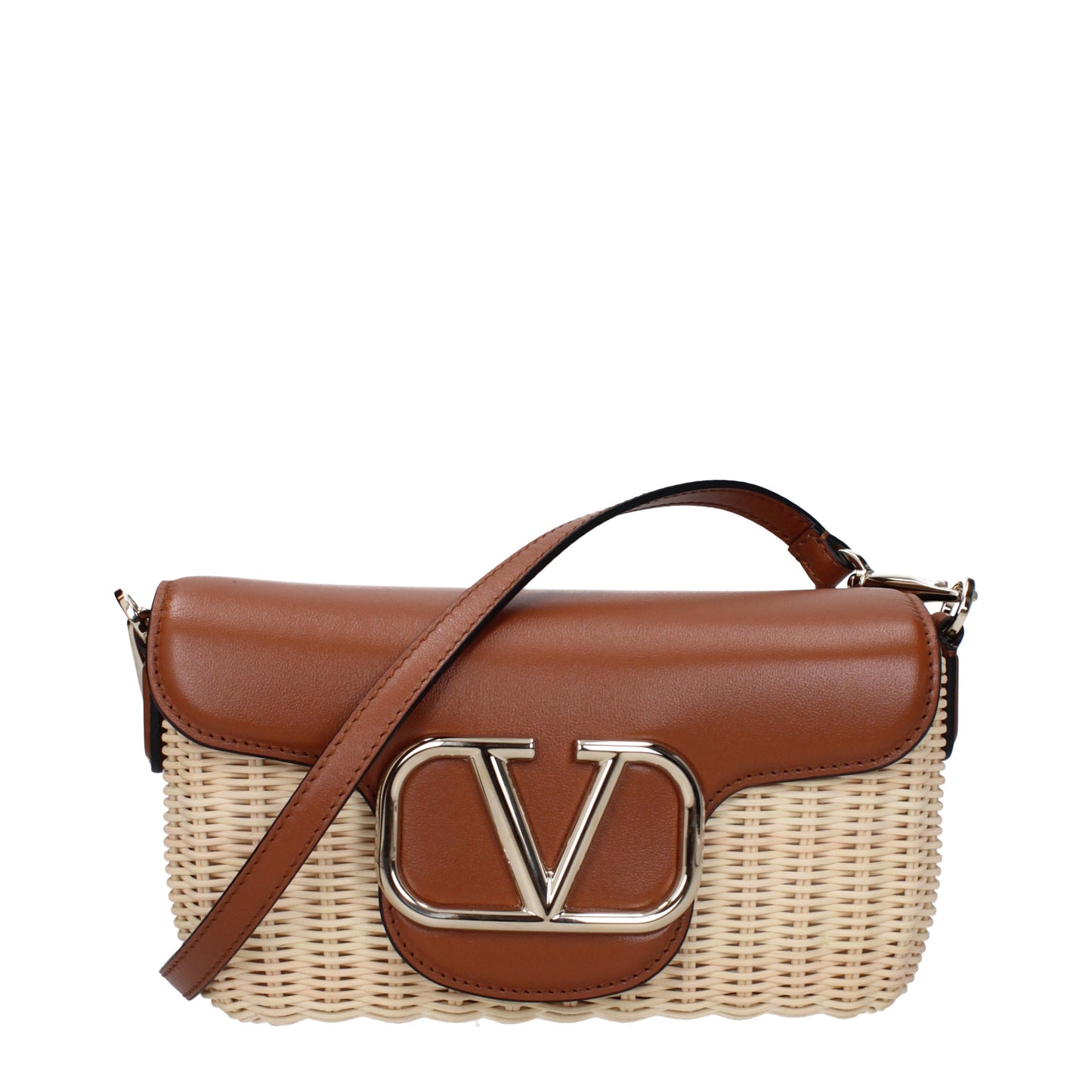 Valentino Garavani Crossbody Bags Women Raffia Beige/Brown