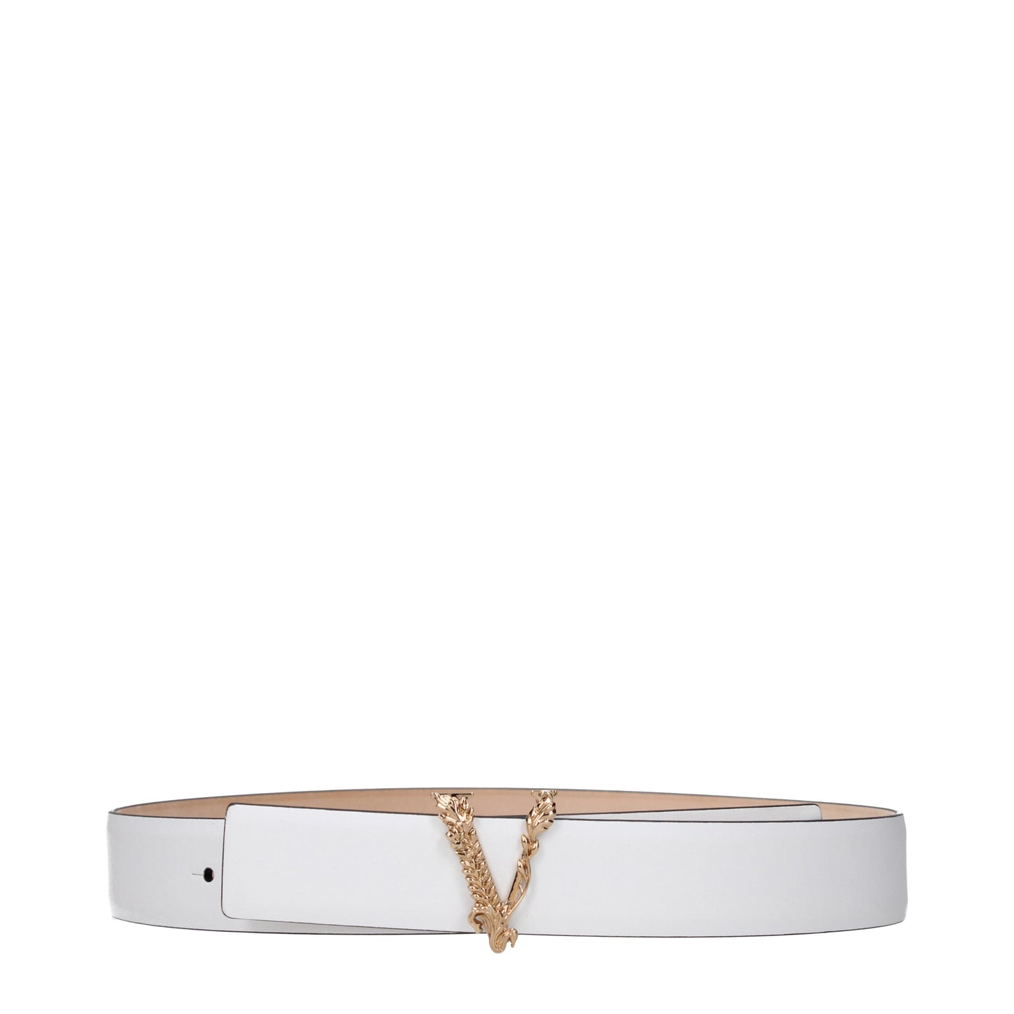 Versace Belts Women Leather White