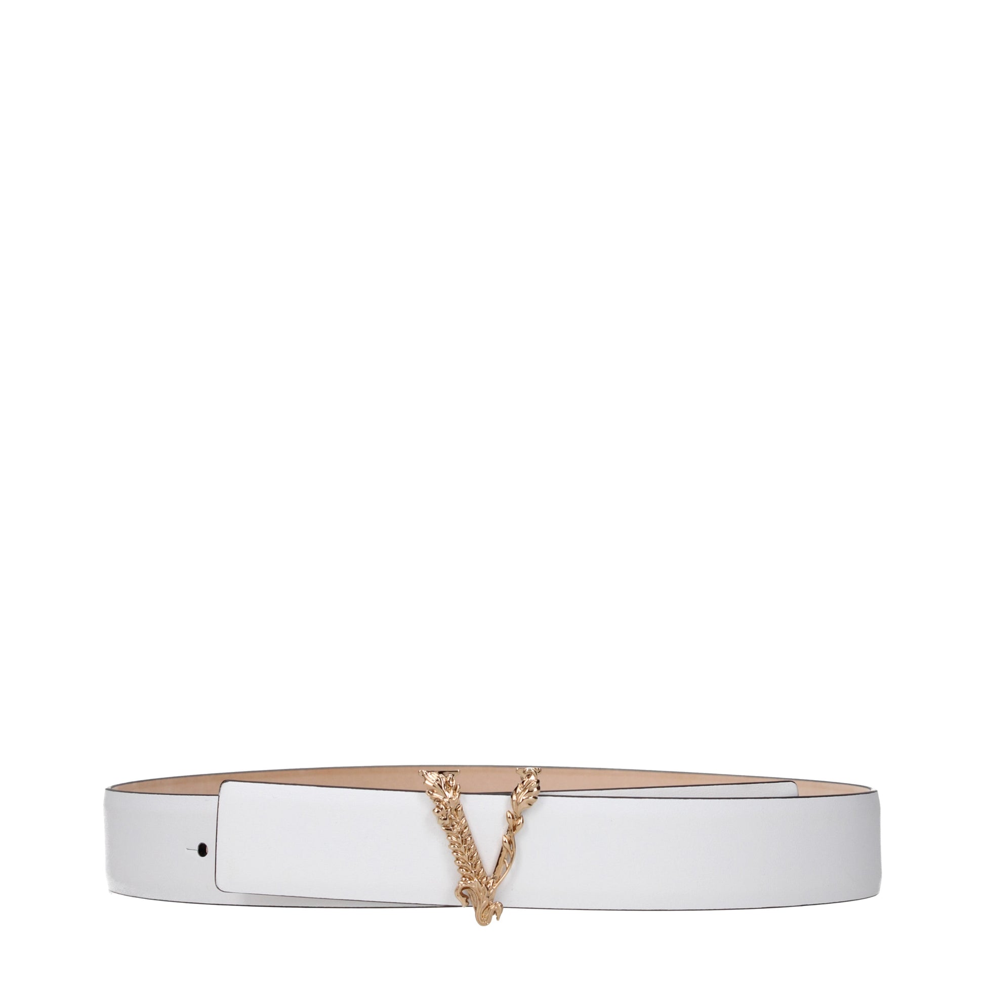 Versace Belts Women Leather White