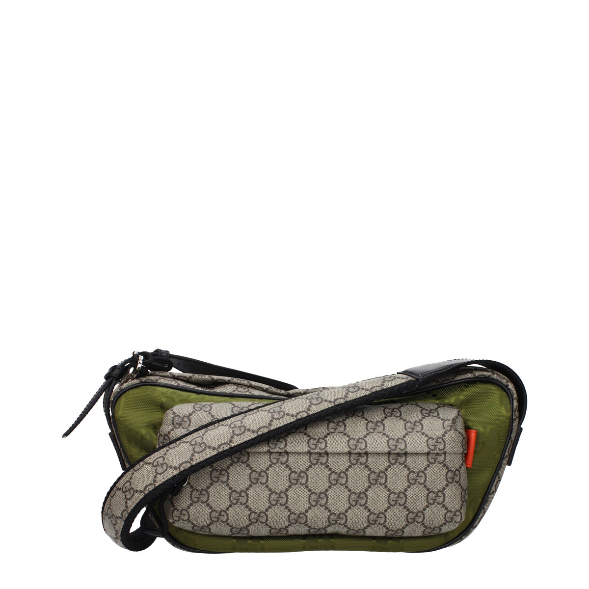 Gucci Crossbody Bags Men Fabric  Beige/Acid Green
