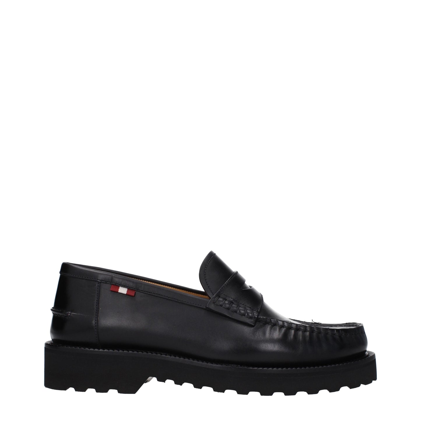 Bally Men's Loafers in Leather Black