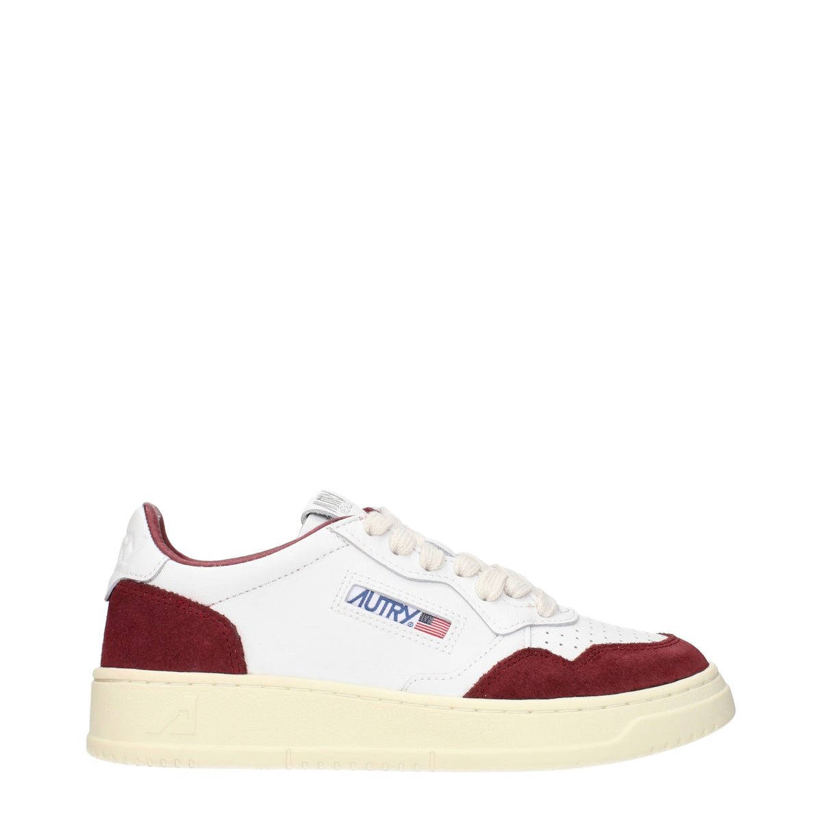 Autry Sneakers Women Leather White/Burgundy