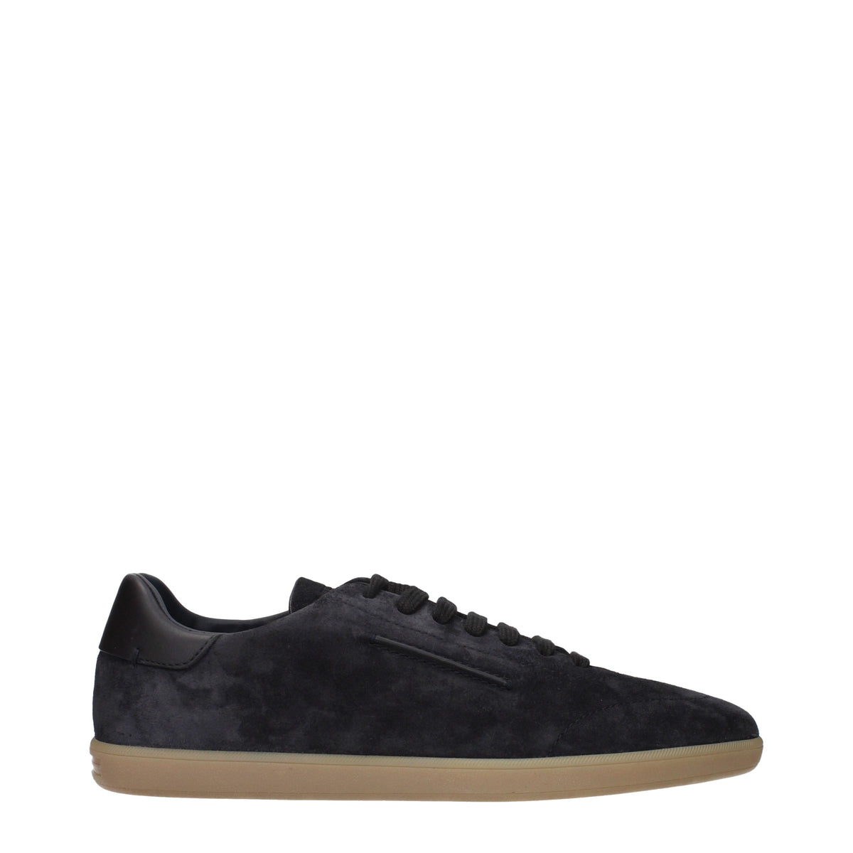Zegna Sneakers Men Suede Blue/Dark Navy