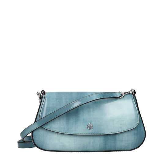Tory Burch Crossbody Bags Women Leather Blue
